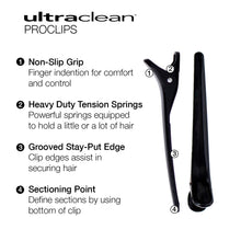 Load image into Gallery viewer, Cricket Black Pro-Clips (Ultra Clean) 6pk