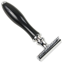 Load image into Gallery viewer, Parker Black Resin with Chrome Trim Safety Razor 111B