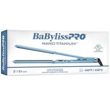 Load image into Gallery viewer, BaBylissPRO Nano Titanium Ultra Thin 2" Flat Iron BNT4074TUC