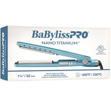 Load image into Gallery viewer, BaBylissPRO Nano Titanium 1 1/4" Flat Iron BNT4091TUC