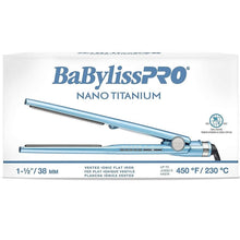 Load image into Gallery viewer, BaBylissPRO Nano Titanium Vented 1.5" Flat Iron 4093T