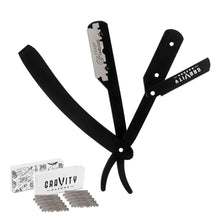 Load image into Gallery viewer, Gravity .5mm Minimal-Exposure Straight Razor "Night Crawler"