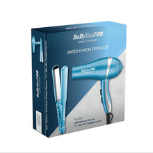 Load image into Gallery viewer, BaBylissPRO Limited Edition Nano Titanium Ionic Hair Dryer & 1 1/2" Ultra Thin Flat Iron Styling Set