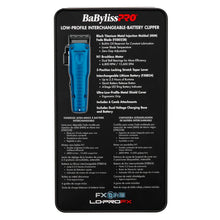 Load image into Gallery viewer, BaBylissPRO FXONE LO-PROFX Blue Clipper