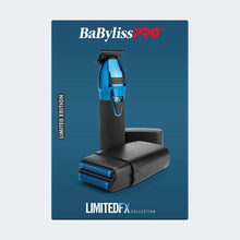 Load image into Gallery viewer, BaBylissPRO LimitedFX Black & Blue Trimmer & Double-Foil Shaver Duo Set