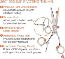 Load image into Gallery viewer, Cricket Centrix Roc-it Dog 360° Pivoting Thumb Shear 5.5"