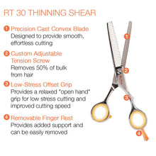 Load image into Gallery viewer, Cricket Centrix Roc-It Dog RT 30 Thinning Shear