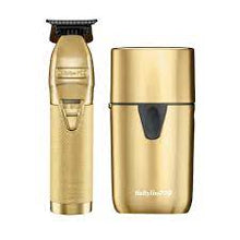 Load image into Gallery viewer, BaBylissPRO Limited Edition Gold FX Trimmer & UV Single-Foil Shaver Set