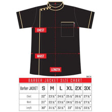 Load image into Gallery viewer, Black Ice Rich Gold Barber Jacket