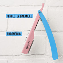 Load image into Gallery viewer, Gravity Stainless Steel Straight Razor Cotton Candy