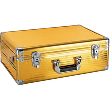 Load image into Gallery viewer, JC  Golden Stripe  Barber Case with Sliding Clipper Tray