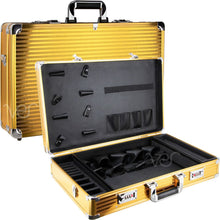 Load image into Gallery viewer, JC  Snap-On Strap Barber Case Gold Stripes VBK004X-67