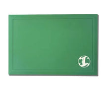 Load image into Gallery viewer, Irving Barber Company Green Station Mat with White Logo