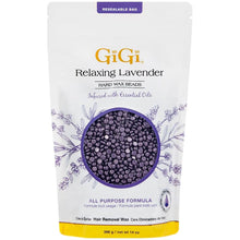 Load image into Gallery viewer, GiGi Relaxing Lavender Hard Wax Beads 14 oz