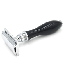 Load image into Gallery viewer, Parker Black Resin with Chrome Trim Safety Razor 111B