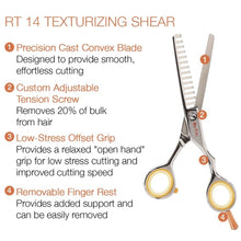 Load image into Gallery viewer, Cricket Centrix Roc-it Dog 14 Tooth Thinning Shear 5.75" RT-14