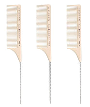 Load image into Gallery viewer, Cricket Silkomb Wide Toothed Rattail Comb PRO-55 3Pack