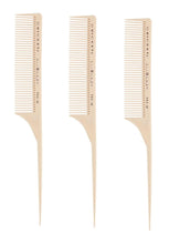 Load image into Gallery viewer, Cricket Silkomb Medium Toothed Rattail Comb PRO-60 3Pack