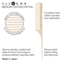 Load image into Gallery viewer, Cricket Silkomb Medium Toothed Rattail Comb PRO-60 3Pack