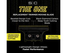 Load image into Gallery viewer, Gamma+ X-Pro Wide Gold Titanium Fixed Blade & DLC "The One" Cutting Blade Set GP527GB