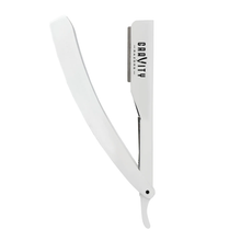 Load image into Gallery viewer, Gravity Stainless Steel Straight Razor White