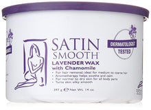 Load image into Gallery viewer, Satin Smooth Lavender Wax with Chamomile 14 oz