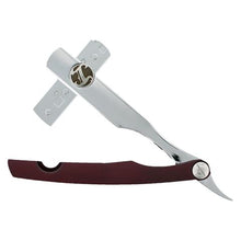Load image into Gallery viewer, Irving Barber Company  Burgandy on Chrome Razor