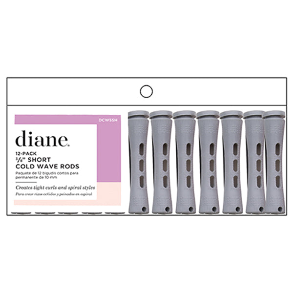 Diane Cold 3/8 Gray  Wave Perm Rods, Pack of 12 DCW5