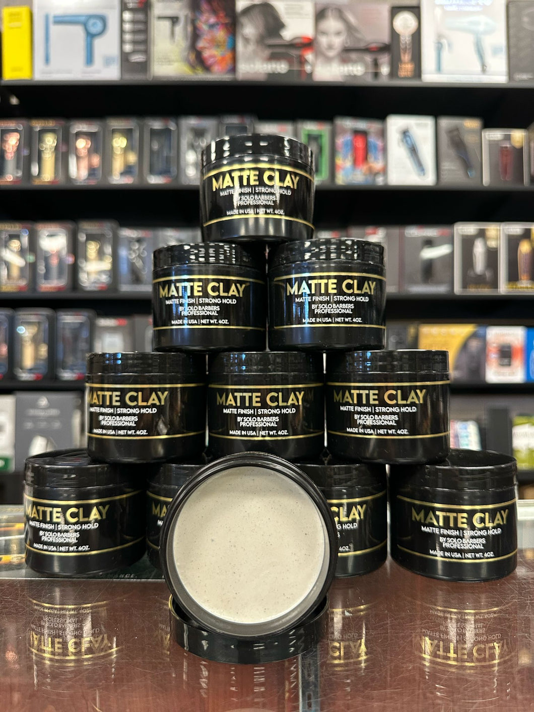 Solo Barbers Matte Clay  4oz ( 12 Pack )