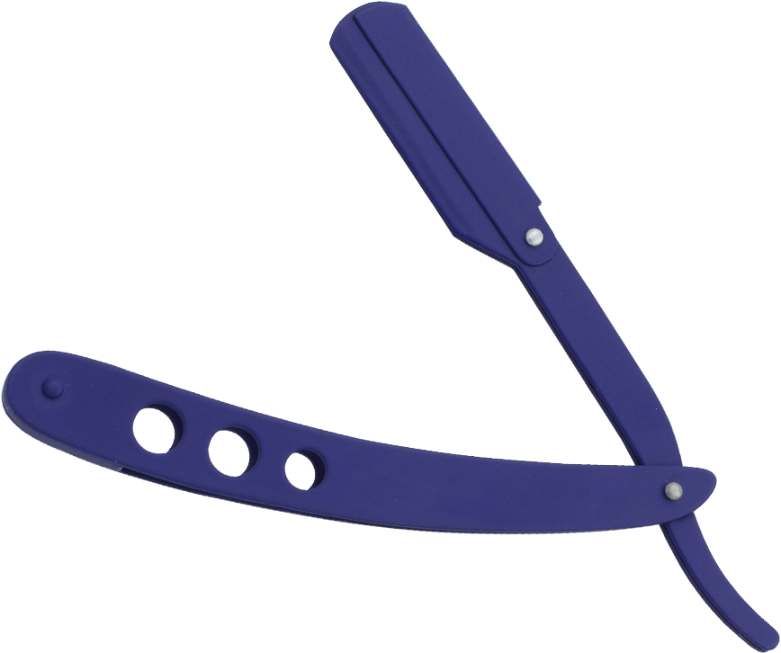 Moreville Swing Lock Blue Straight Razor
