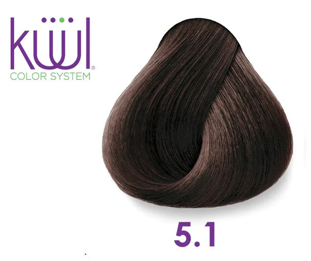 Kuul Cream Hair Color Light Ash Brown 5.1