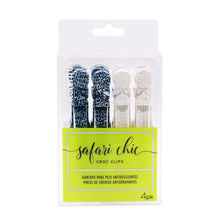 Load image into Gallery viewer, Colortrak Safari Chic Croc Clips 4pk
