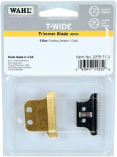 Load image into Gallery viewer, Wahl T-Wide Gold Plated Trimmer Blade  2215-700
