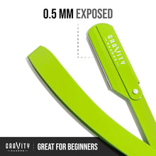 Load image into Gallery viewer, Gravity .5mm Minimal-Exposure Straight Razor &quot;The  Riddler&quot;
