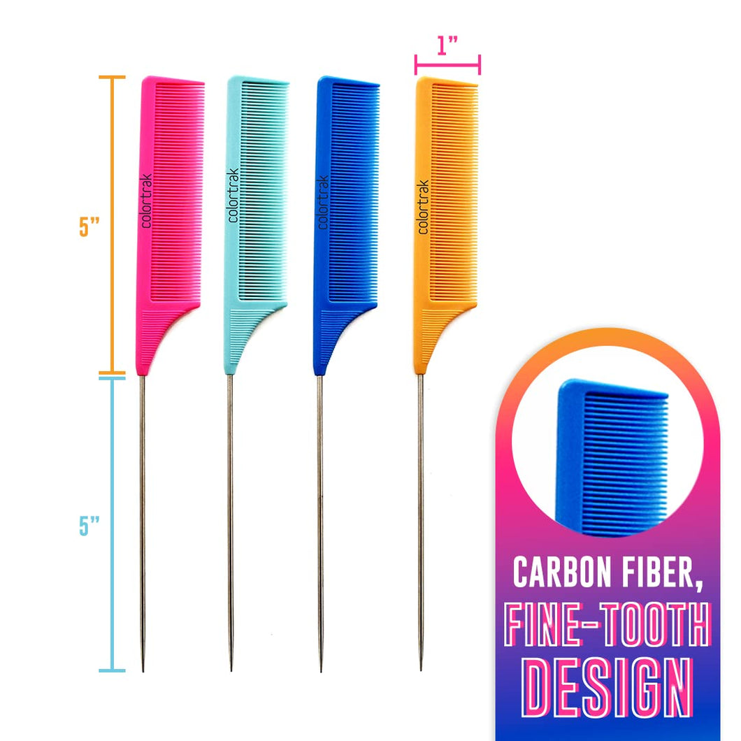 Colortrak Carbon Fiber Combs 4Pack