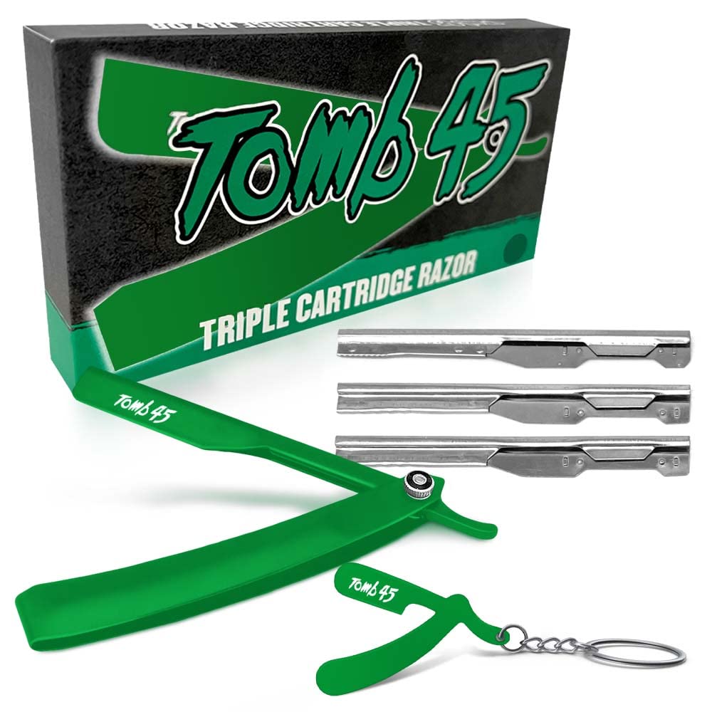 Tomb45 Triple Cartridge Razor Holder Green