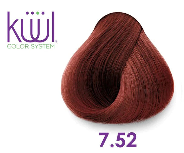 Kuul Cream Hair Color  Mahogany Nacre Blonde - 7.52