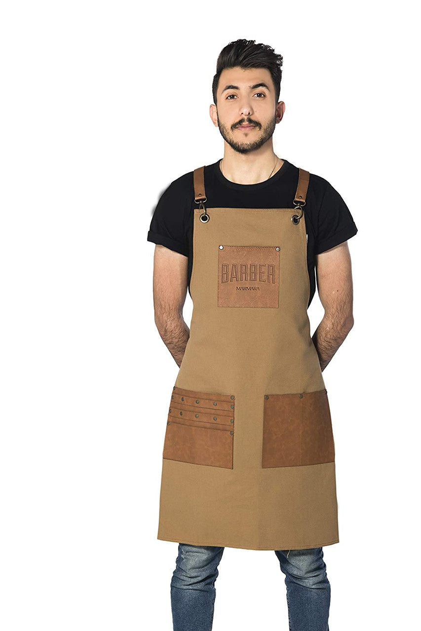 Marmara Barber Apron Tan  Color