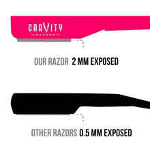 Load image into Gallery viewer, Gravity Stainless Steel Straight Razor Phantera Color
