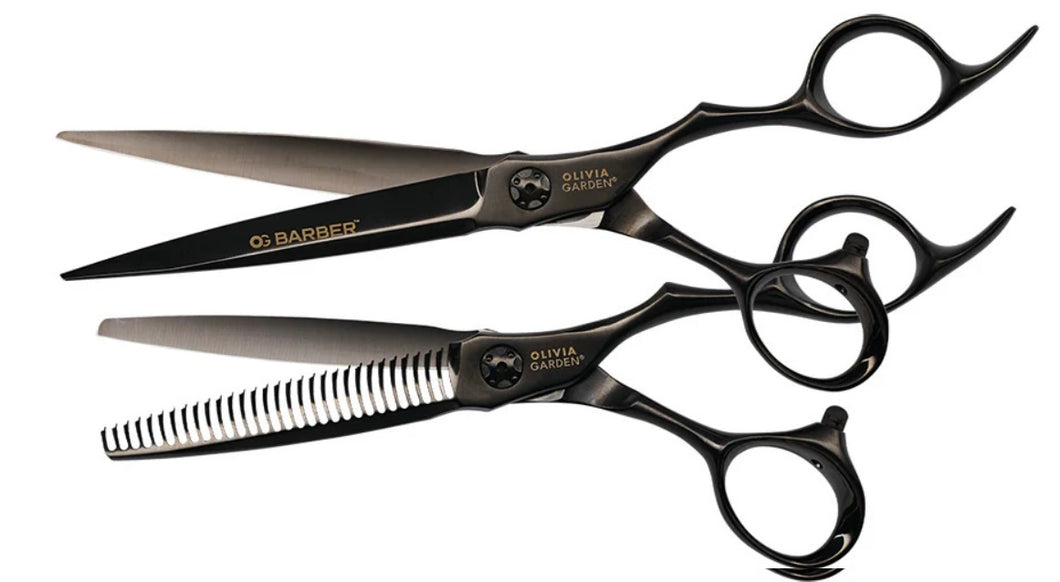 Olivia Garden OG Barber Shear & Thinner Set 7