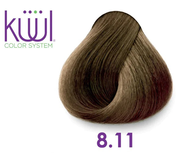 Kuul Cream Hair  Intense Light Ash Blonde - 8.11