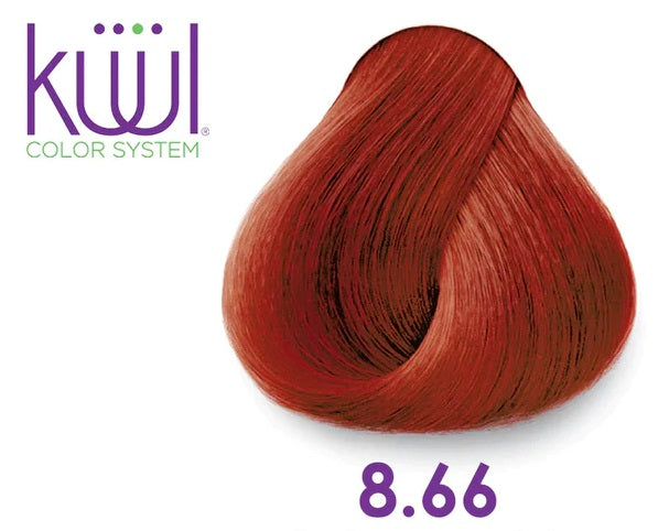 Kuul Cream Hair Color Light Bright Red Blonde -8.66