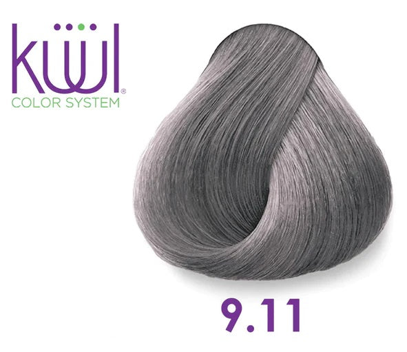 Kuul Cream Hair Very Light Intense  Ash Blonde- 9.11