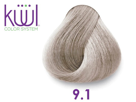 Kuul Cream Hair Color Very Light Ash Blonde- 9.1