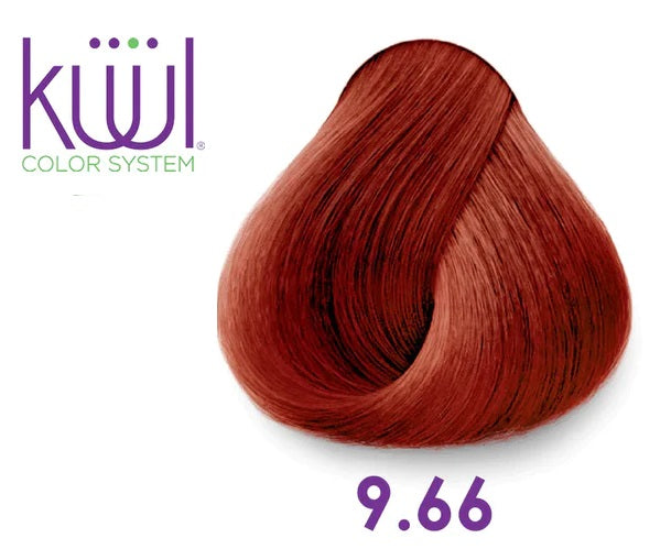 Kuul Cream Hair Color Very Light Bright Red Blonde - 9.66