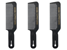 Load image into Gallery viewer, Andis Black Flat Top Comb 3Pack
