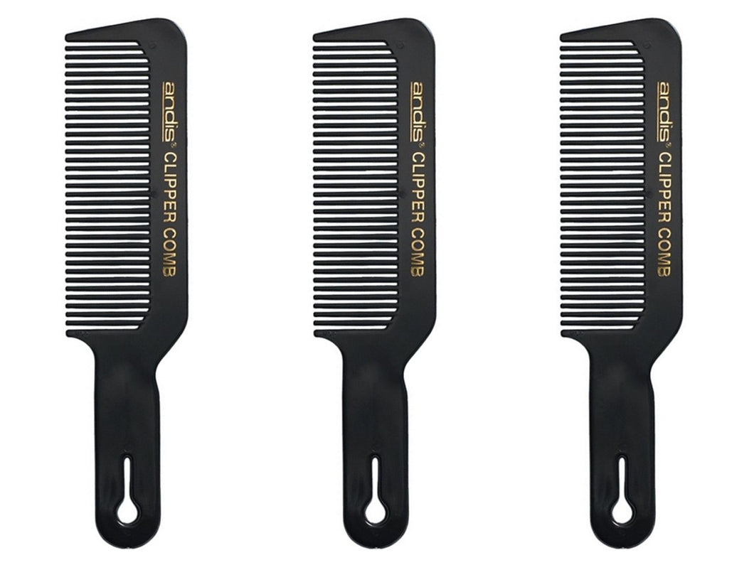 Andis Black Flat Top Comb 3Pack