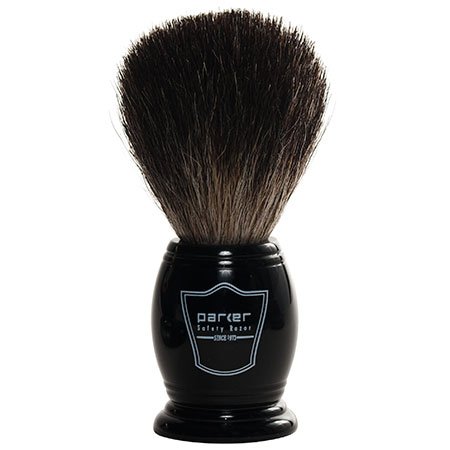 Parker Pure Badger Shaving Brush Black