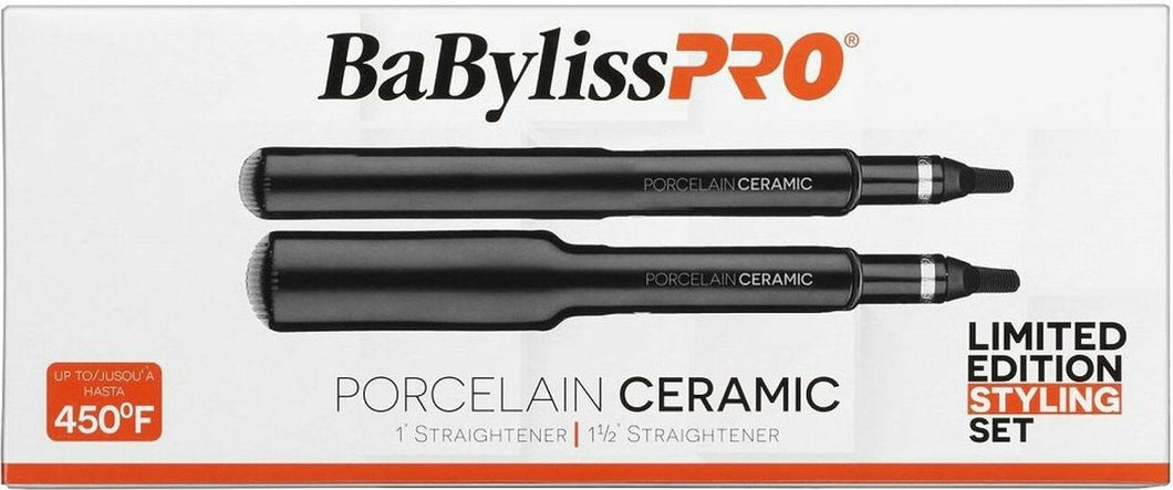 BaBylissPRO Porcelain Ceramic Flat Iron Prepack