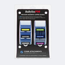 Load image into Gallery viewer, BabylissPRO Precision Magnetic Guards 6 Attachment Set - Blue
